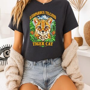 Leopardus Tilcayo Tiger Cat Graphic T-Shirt