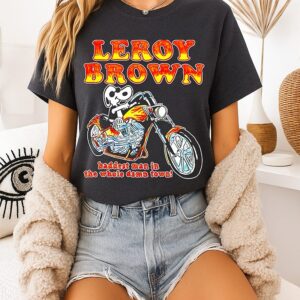 Leroy Brown Baddest Man In The Whole Damn Town Snoopy Motorcycle T-Shirt