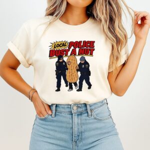 Local Police Bust A Nut Nypd Peanut Costume T-Shirt