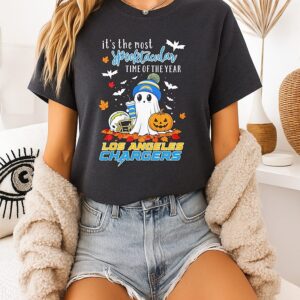 Los Angeles Chargers It’s The Most Spooktacular Time Of The Year Halloween T-Shirt