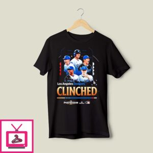 Los Angeles Dodgers Clinched 2026 Mlb Postseason Poster T-Shirt