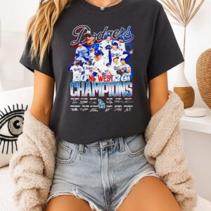 Los Angeles Dodgers Nl West Champions 2026 Signature T-Shirt