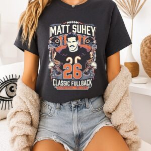 Matt Suhey Tribute Chicago Bears Classic Fullback 26 Memorial T-Shirt