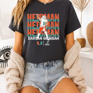Miami Football Darian Mensah Heisman Hopeful Name Pose T-Shirt