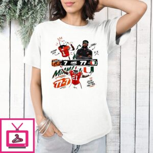 Miami Hurricanes 77-7 Florida A&m Final Score Good Things Take Time Funny T-Shirt