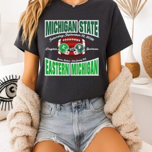 Michigan State Spartans Vs Eastern Michigan September 12 2026 Head To Head T-Shirt
