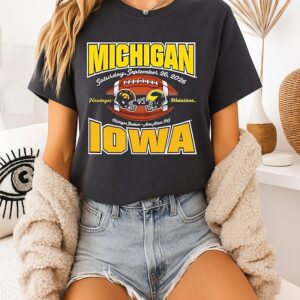 Michigan Wolverines Vs Iowa Hawkeyes Saturday September 26 2026 T-Shirt