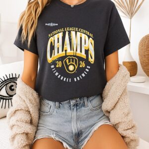 Milwaukee Brewers 2026 Nl Central Division Champions Logo T-Shirt