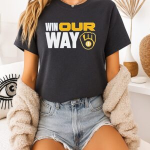 Milwaukee Brewers 2026 Postseason Clinched Win Our Way T-Shirt