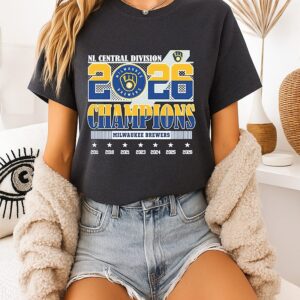 Milwaukee Brewers Nl Central Division Champions 2026 7 Time T-Shirt