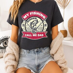 My Fishing Buddies Call Me Dad Vintage T-Shirt