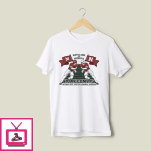 Nebraska Cornhuskers Vs Maryland Terrapins Homecoming Illustration T-Shirt
