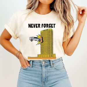 Never Forget Trump Cybertruck Building Crash 9.11 T-Shirt