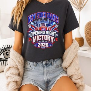 New York Giants 2026 Big Blue Season Opener Victory Game Day T-Shirt