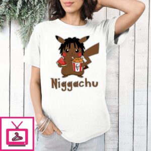 Niggachu Pikachu Parody Meme Cartoon T-Shirt