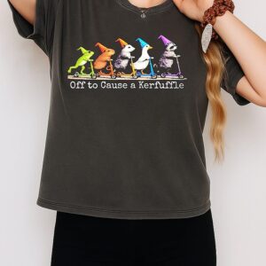 Off To Cause A Kerfuffle Animal Scooter Party T-Shirt