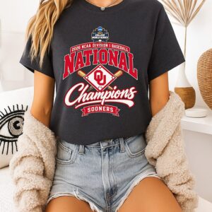 Oklahoma Sooners 2026 NCAA Baseball Men’s College World Series Champion T-Shirt