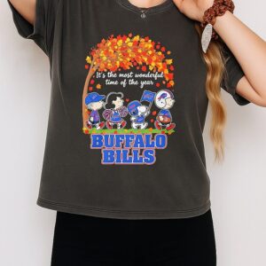 Peanuts X Buffalo Bills It’s The Most Wonderful Time Of The Year T-Shirt