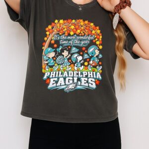 Peanuts X Philadelphia Eagles It’s The Most Wonderful Time Of The Year T-Shirt
