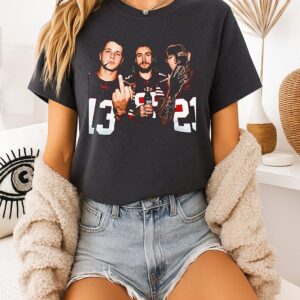 Purdy & Kittle & Mccaffrey Middle Finger Smoking And Beer T-Shirt