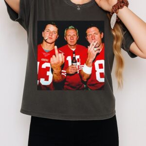 Purdy Montana Young San Francisco 49ers Finger Middle T-Shirt