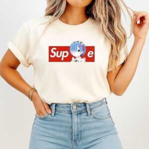 Rem Re Zero Supreme Style Anime Box Logo T-Shirt