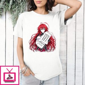 Rias Gremory With Monster Energy Zero Ultra T-Shirt