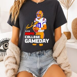 Sam Leavitt Lsu Tigers 2026 Espn College Gameday Signature T-Shirt