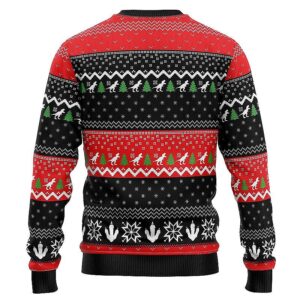 Santa Claws Dinosaur Christmas Sweater