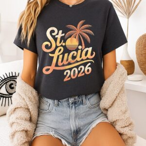 St. Lucia 2026 Graphic Vintage T-Shirt