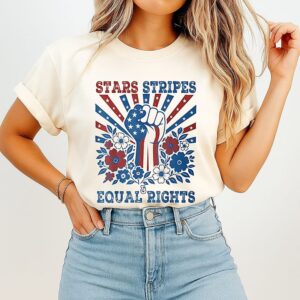 Stars Stripes Equal Rights Patriotic T-Shirt