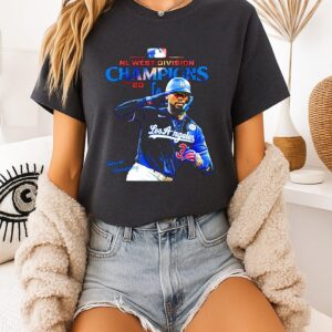 Teoscar Hernandez Los Angeles Dodgers Nl West Division Champions 2026 Signature T-Shirt