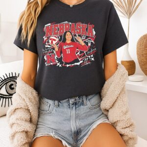 Teraya Sigler Nebraska Cornhuskers Portrait Vintage T-Shirt