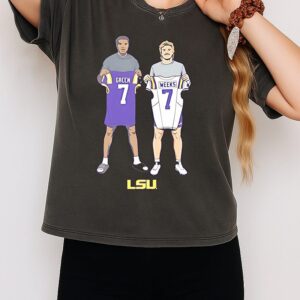Trey’dez Green And Whit Weeks Lsu Tigers Illustrated T-Shirt