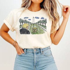 Trump And His Reflection Washington Monument T-Shirt