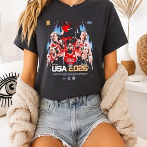 USA Basketball 2026 Fiba Women’s World Cup Champions Graphic T-Shirt