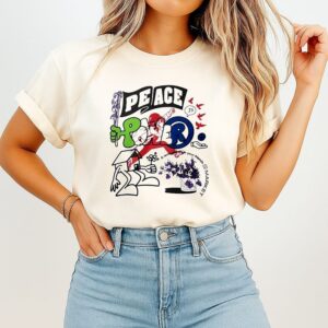 Walker Kessler Dodgers Peace Is Power T-Shirt