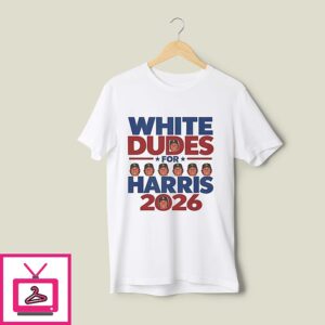 White Dudes For Harris 2026 San Diego Padres T-Shirt