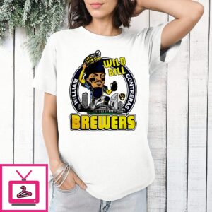Wild Bill Milwaukee Brewers William Contreras Caricature T-Shirt