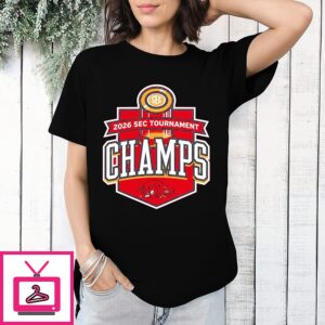 Arkansas Razorbacks Men’s Basketball 2026 Sec Tournament Champs T-Shirt