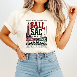 Ball Sac Bowl Muncie Indiana Cardinals Vs Hornets October 24th 2026 T-Shirt