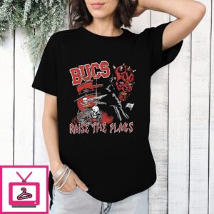 Bucs Raise The Flags Tampa Bay Football Pirate T-Shirt