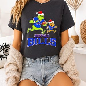 Buffalo Bills X Grinch Christmas Football Graphic T-Shirt