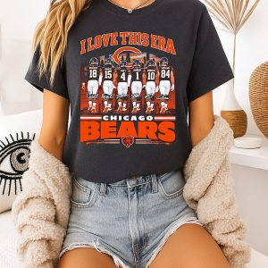 Chicago Bears I Love This Era Players City Skyline T-Shirt