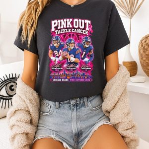 Chicago Bears Pink Out Tackle Cancer Pink October 2026 T-Shirt