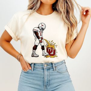 Colin Simmons Celebration On A Oklahoma Sooners Logo Meme T-Shirt