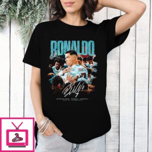 Cristiano Ronaldo Cr7 Discipline Focus Legacy Football Legend Graphic Signature T-Shirt