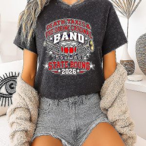Death Taxes And The Sabine Cardinal Band State Bound 2026 T-Shirt