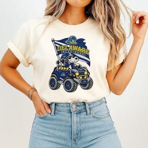 Delaware Blue Hens NCAA Football Daniel Hill Snoopy Driving Offroad Vehicle T-Shirt
