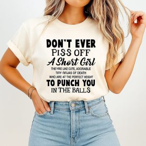Don’t Ever Piss Off A Short Girl Cute Tiny Ninjas Of Death T-Shirt